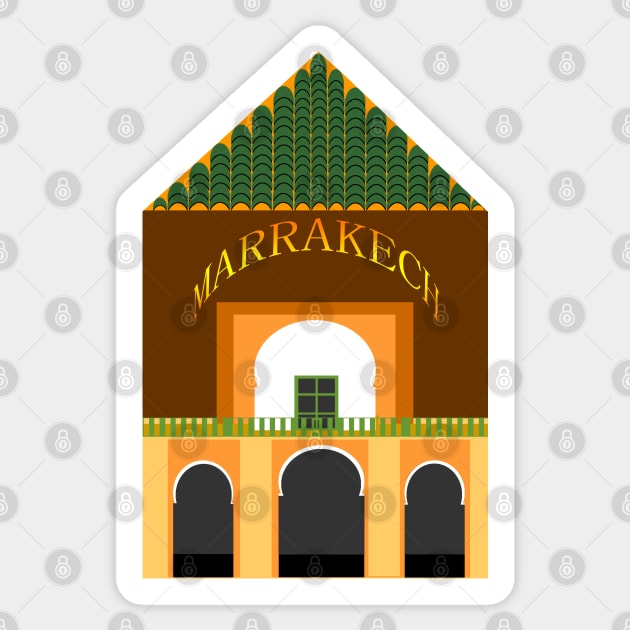 Marrakech menara Sticker by nabilhaj